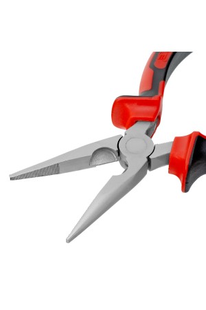 Длинногубцы прямые Nickel, 160 мм, никелированные, двухкомпонентные рукоятки Matrix