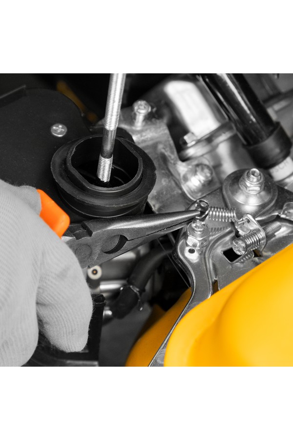 Длинногубцы прямые Comfort, 160 мм ,шлифованные, двухкомпонентные рукоятки Sparta