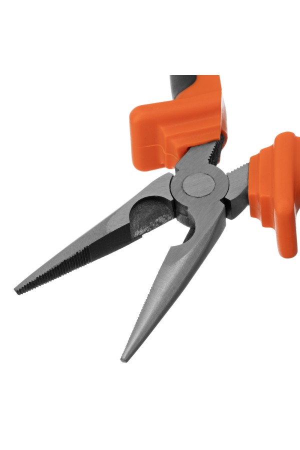 Длинногубцы прямые Comfort, 160 мм ,шлифованные, двухкомпонентные рукоятки Sparta