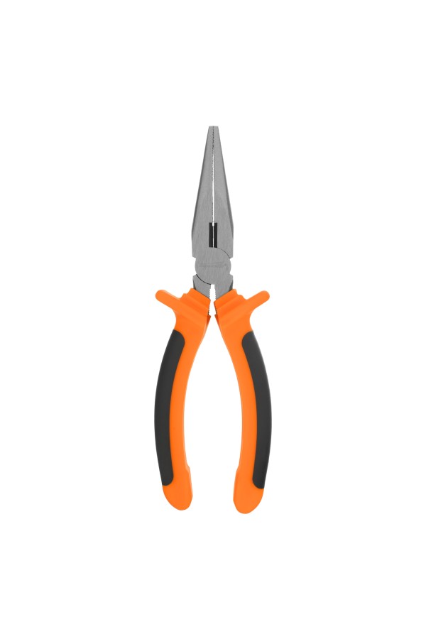 Длинногубцы прямые Comfort, 180 мм, шлифованные, двухкомпонентные рукоятки Sparta