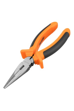 Длинногубцы прямые Comfort, 180 мм, шлифованные, двухкомпонентные рукоятки Sparta