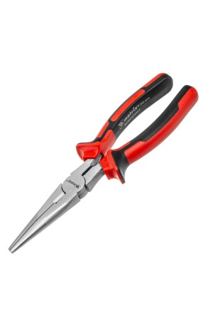 Длинногубцы прямые Nickel, 200 мм, никелированные, двухкомпонентные рукоятки Matrix