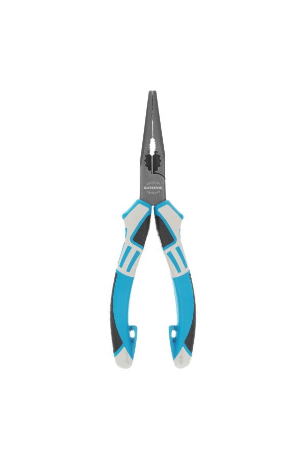 Длинногубцы прямые 170 мм, трехкомпонентные рукоятки Gross