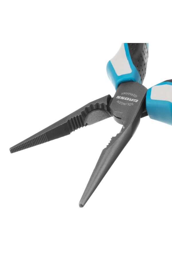 Длинногубцы прямые 170 мм, трехкомпонентные рукоятки Gross