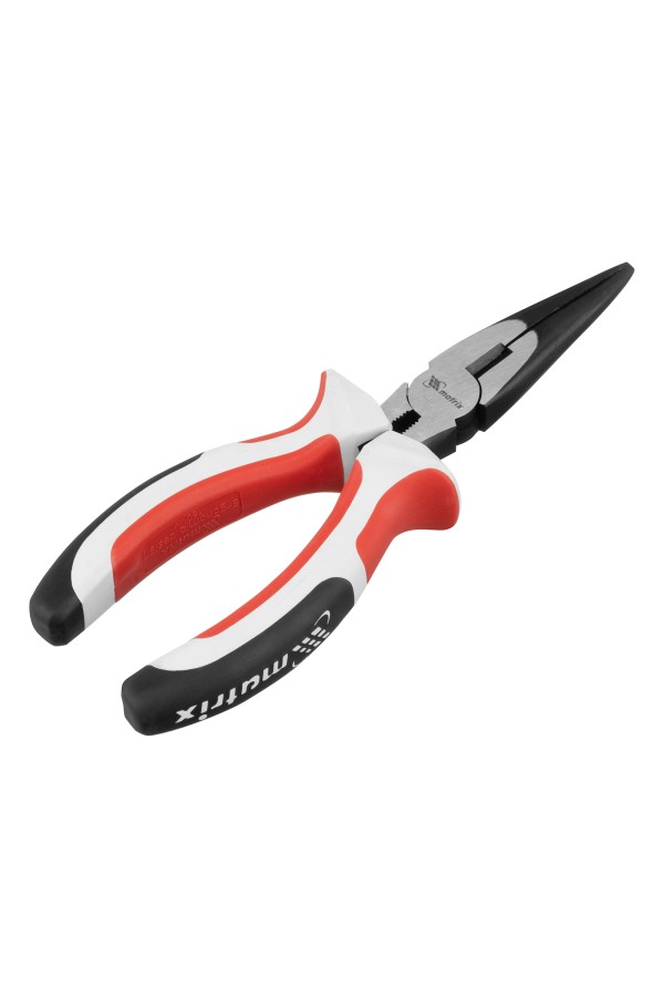 Длинногубцы прямые Premium, 160 мм, трехкомпонентные рукоятки Matrix