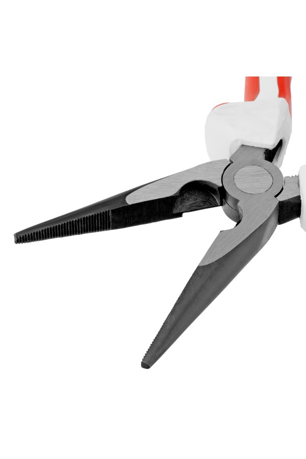 Длинногубцы прямые Premium, 180 мм, трехкомпонентные рукоятки Matrix
