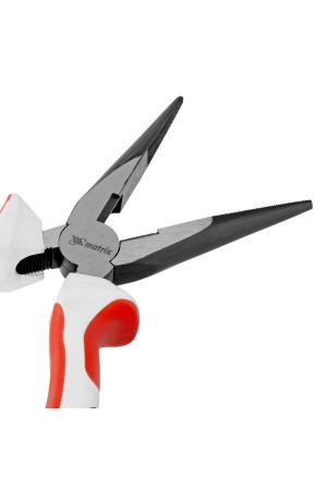 Длинногубцы прямые Premium, 180 мм, трехкомпонентные рукоятки Matrix