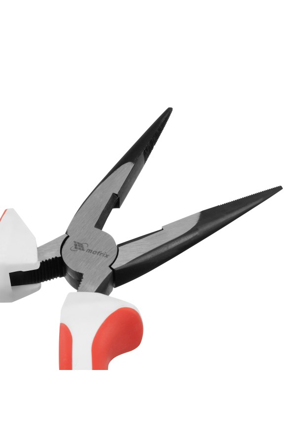 Длинногубцы прямые Premium, 200 мм, трехкомпонентные рукоятки Matrix