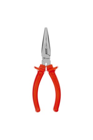 Длинногубцы прямые Econom, 160 мм, шлифованные, пластмассовые рукоятки Matrix