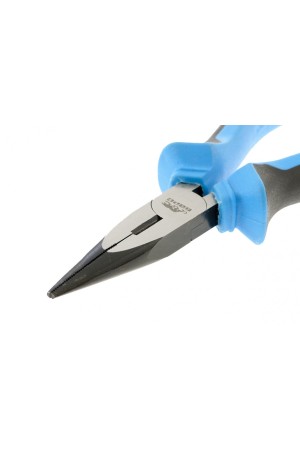 Длинногубцы прямые 160 мм, хром-ванадий, двухкомпонентные рукоятки Барс