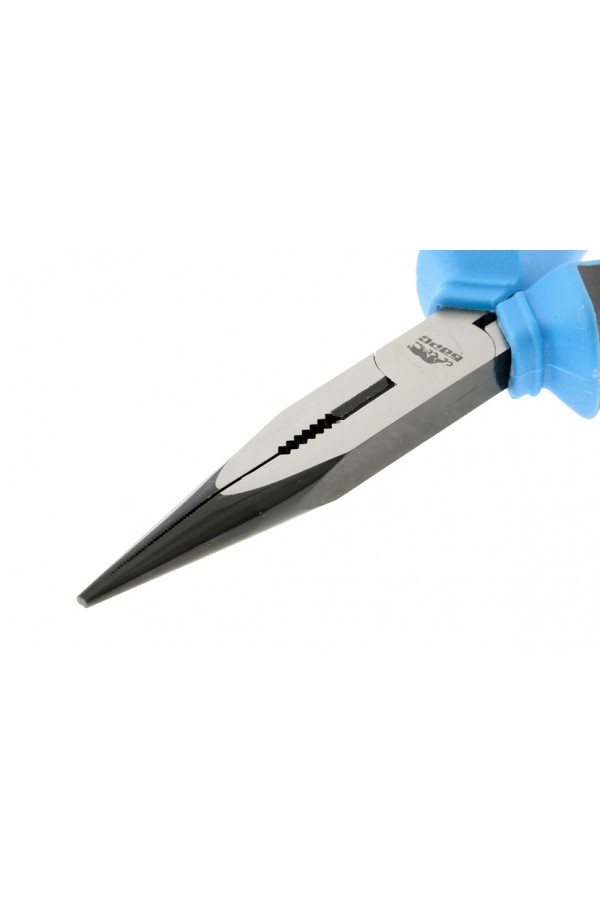 Длинногубцы прямые 200 мм, хром-ванадий, двухкомпонентные рукоятки Барс