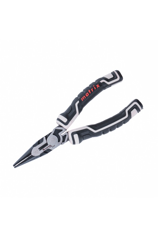 Длинногубцы прямые 165 мм, усиленная система, Pro Matrix