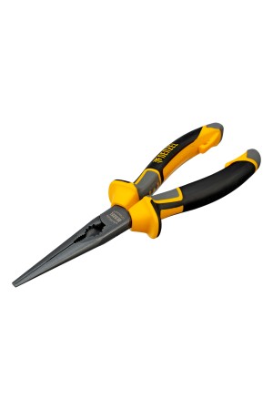 Длинногубцы прямые 205 мм, трехкомпонентные рукоятки Denzel