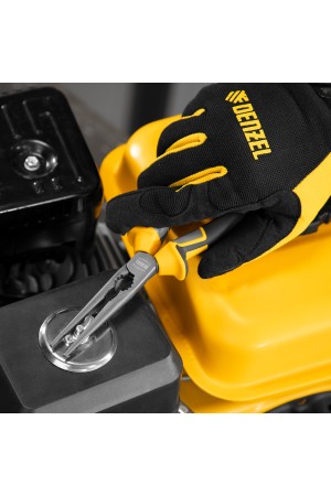 Длинногубцы прямые 205 мм, трехкомпонентные рукоятки Denzel