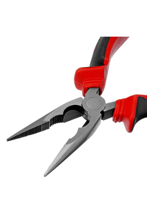 Длинногубцы прямые, 160 мм, хром-ванадий, двухкомпонентные рукоятки Matrix