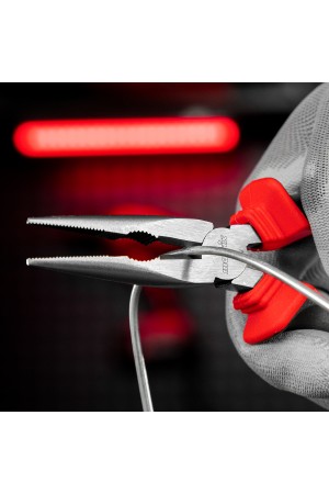 Длинногубцы прямые, 160 мм, хром-ванадий, двухкомпонентные рукоятки Matrix