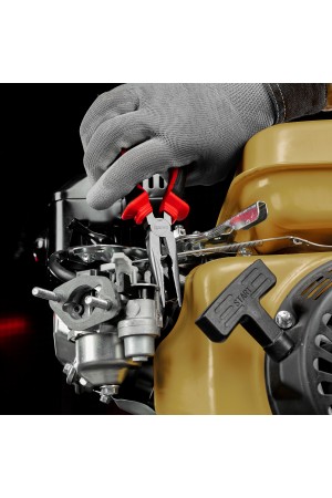 Длинногубцы прямые, 180 мм, хром-ванадий, двухкомпонентные рукоятки Matrix