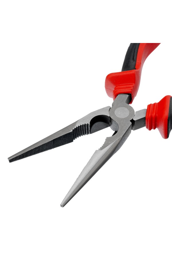 Длинногубцы прямые, 200 мм, хром-ванадий, двухкомпонентные рукоятки Matrix