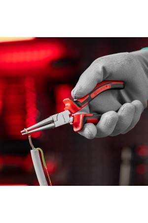 Круглогубцы Nickel, 160 мм, никелированные, двухкомпонентные рукоятки Matrix