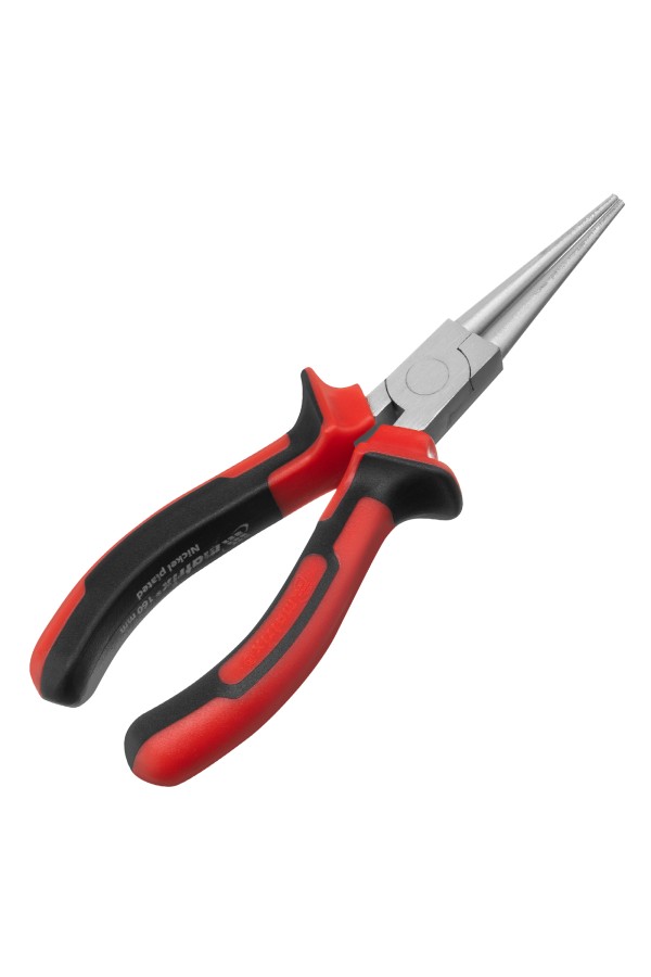 Круглогубцы Nickel, 160 мм, никелированные, двухкомпонентные рукоятки Matrix