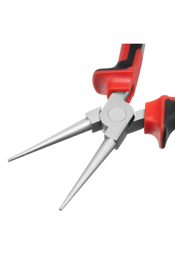 Круглогубцы Nickel, 160 мм, никелированные, двухкомпонентные рукоятки Matrix