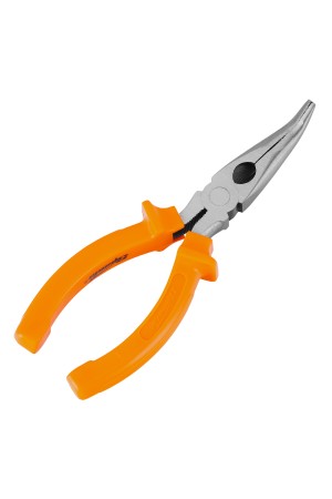 Длинногубцы изогнутые Classic, 160 мм, шлифованные, пластмассовые рукоятки Sparta