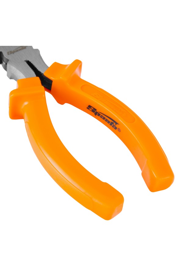 Длинногубцы изогнутые Classic, 160 мм, шлифованные, пластмассовые рукоятки Sparta