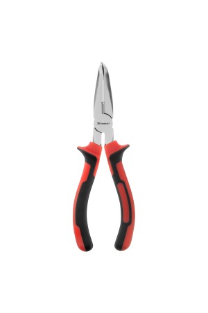 Длинногубцы изогнутые Nickel, 200 мм, никелированные, двухкомпонентные рукоятки Matrix