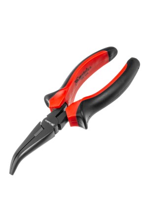 Длинногубцы изогнутые Black Nickel, 160 мм, двухкомпонентные рукоятки Matrix