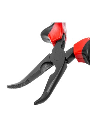 Длинногубцы изогнутые Black Nickel, 160 мм, двухкомпонентные рукоятки Matrix