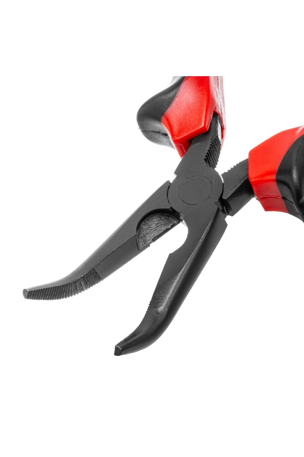 Длинногубцы изогнутые Black Nickel, 160 мм, двухкомпонентные рукоятки Matrix