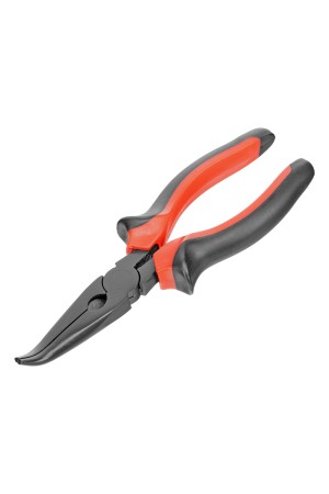 Длинногубцы изогнутые Black Nickel, 180 мм, двухкомпонентные рукоятки Matrix