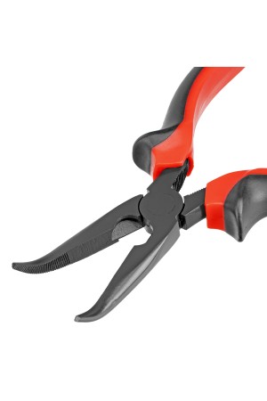 Длинногубцы изогнутые Black Nickel, 180 мм, двухкомпонентные рукоятки Matrix