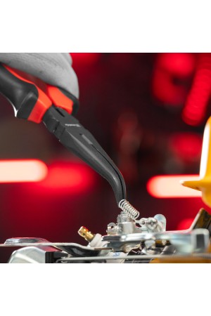 Длинногубцы изогнутые Black Nickel, 200 мм, двухкомпонентные рукоятки Matrix