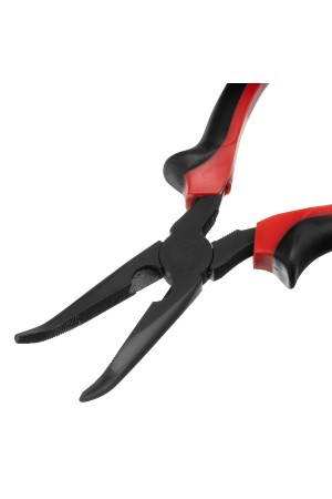 Длинногубцы изогнутые Black Nickel, 200 мм, двухкомпонентные рукоятки Matrix