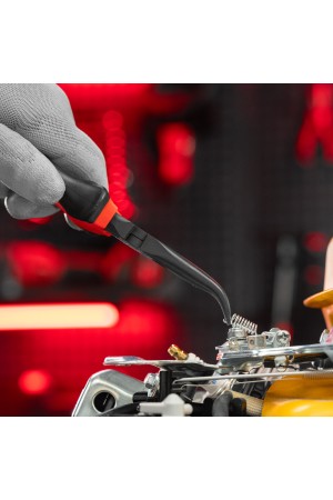 Длинногубцы изогнутые Black Nickel, 200 мм, двухкомпонентные рукоятки Matrix