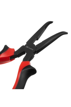 Длинногубцы изогнутые Black Nickel, 200 мм, двухкомпонентные рукоятки Matrix