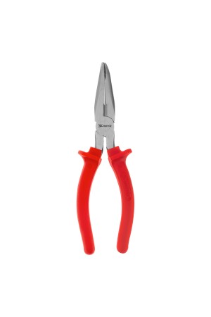 Длинногубцы изогнутые Econom, 200 мм, шлифованные, пластмассовые рукоятки Matrix