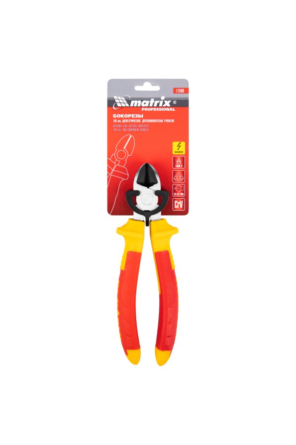 Бокорезы Insulated, 180 мм, двухкомпонентные рукоятки Matrix Professional