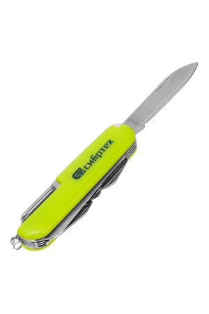 Нож многофункциональный, компактный размер, 15 функций, 90 мм Сибртех