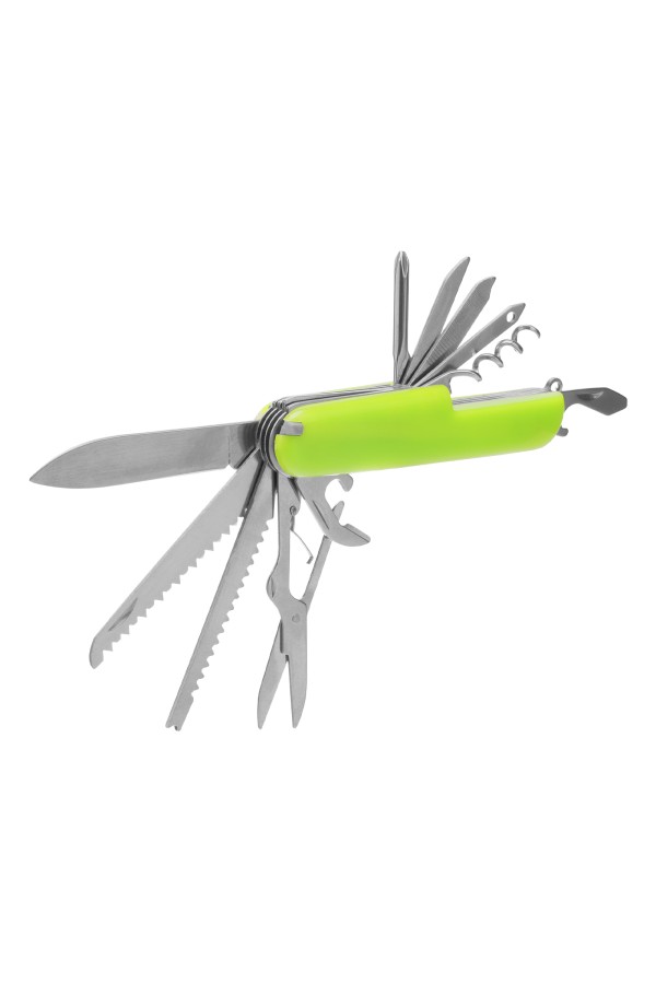 Нож многофункциональный, компактный размер, 15 функций, 90 мм Сибртех