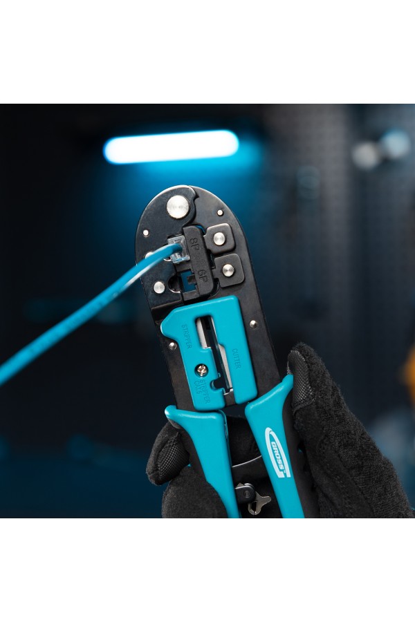 Клещи для обжима телефонных и компьютерных клемм RJ-45, 6P, 8P и RJ-11/12, 6P, 8P Gross