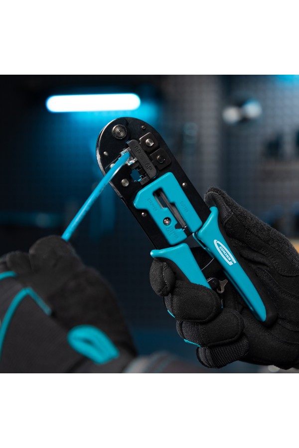 Клещи для обжима телефонных и компьютерных клемм RJ-45, 6P, 8P и RJ-11/12, 6P, 8P Gross