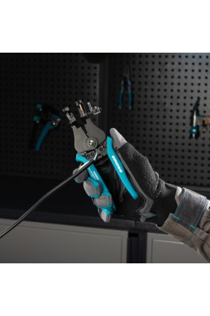 Щипцы для зачистки электропроводов 0.5, 1.0, 1.5, 2.5, 4.0, 8.0 мм/кв (8-22AWG), лезвие SK5 Gross