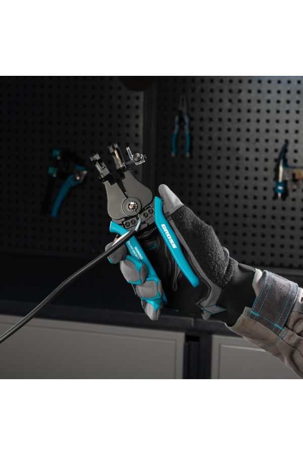 Щипцы для зачистки электропроводов 0.5, 1.0, 1.5, 2.5, 4.0, 8.0 мм/кв (8-22AWG) лезвие SK5 Gross