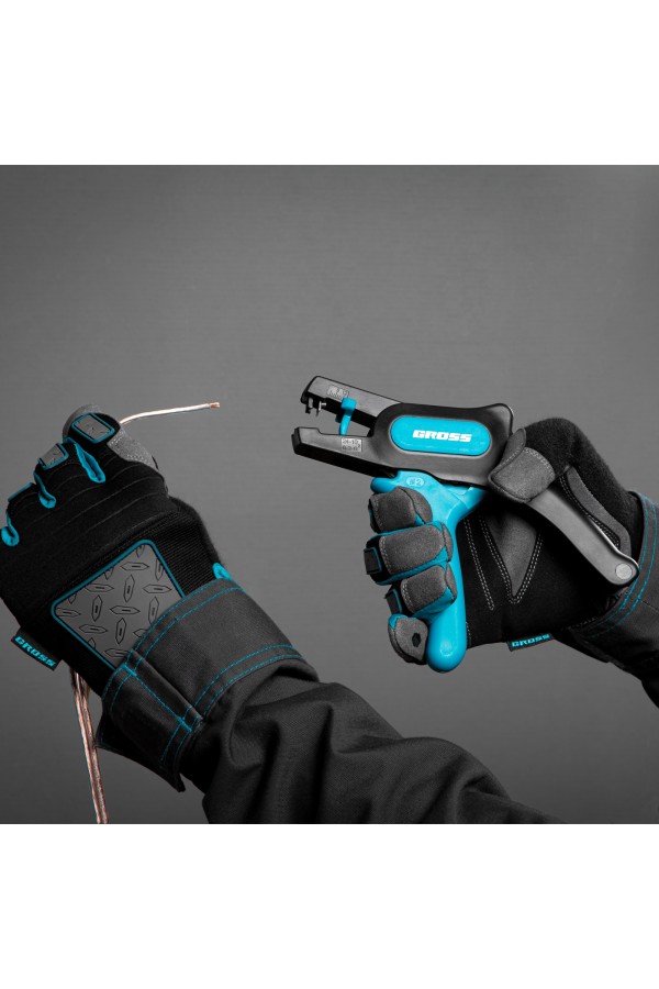 Щипцы для зачистки электропроводов 0.2-6 мм2 (10-24 AWG) лезвие: нержавеющая сталь Gross