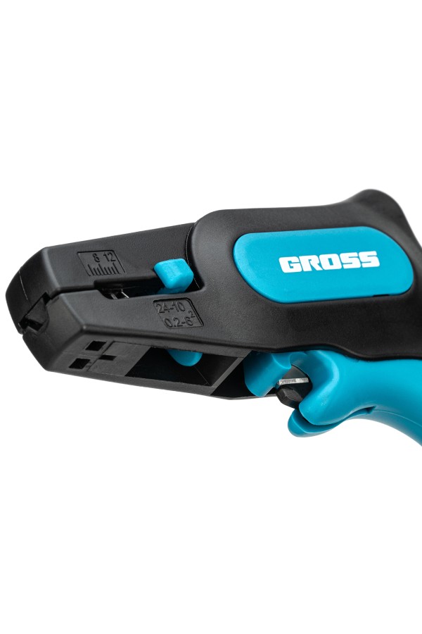 Щипцы для зачистки электропроводов 0.2-6 мм2 (10-24 AWG) лезвие: нержавеющая сталь Gross