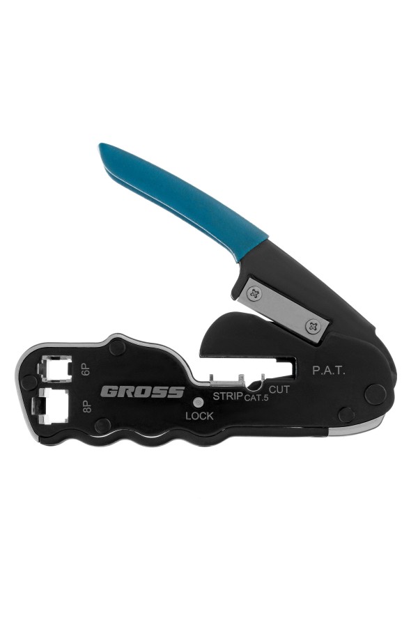 Клещи для обжима телефонных и компьютерных клемм RJ45, 8P и RJ11/12, 6P, компактный размер, CAT5 Gross