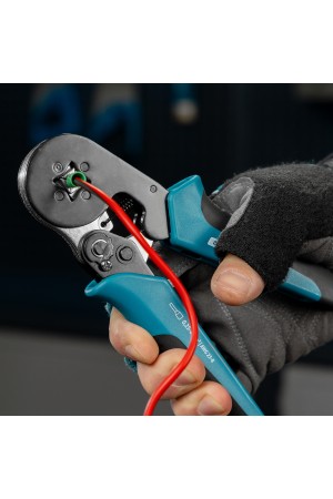 Клещи (пресс-клещи) для обжима наконечников электропроводов с сечением 0.25-8 мм2 Gross