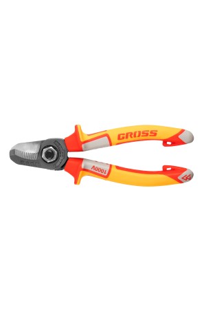 Кабелерез, диэлектрические рукоятки до 1000 В, трехкомпонентные рукоятки, 160 мм Gross